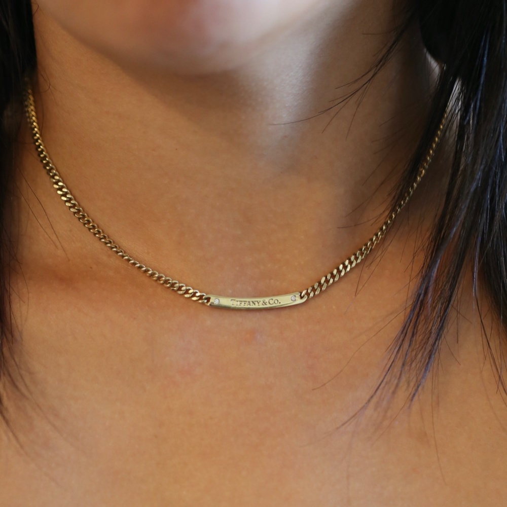 Tiffany & Co Gold Necklace Diamonds